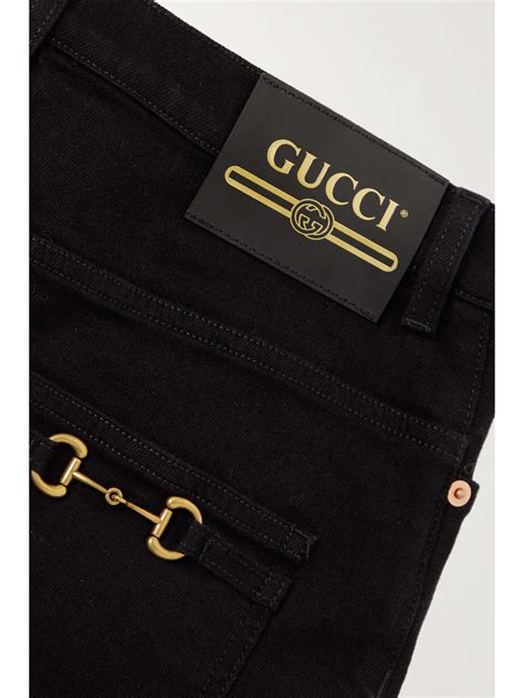 gucci skinny leather pants|farfetch Gucci pants.